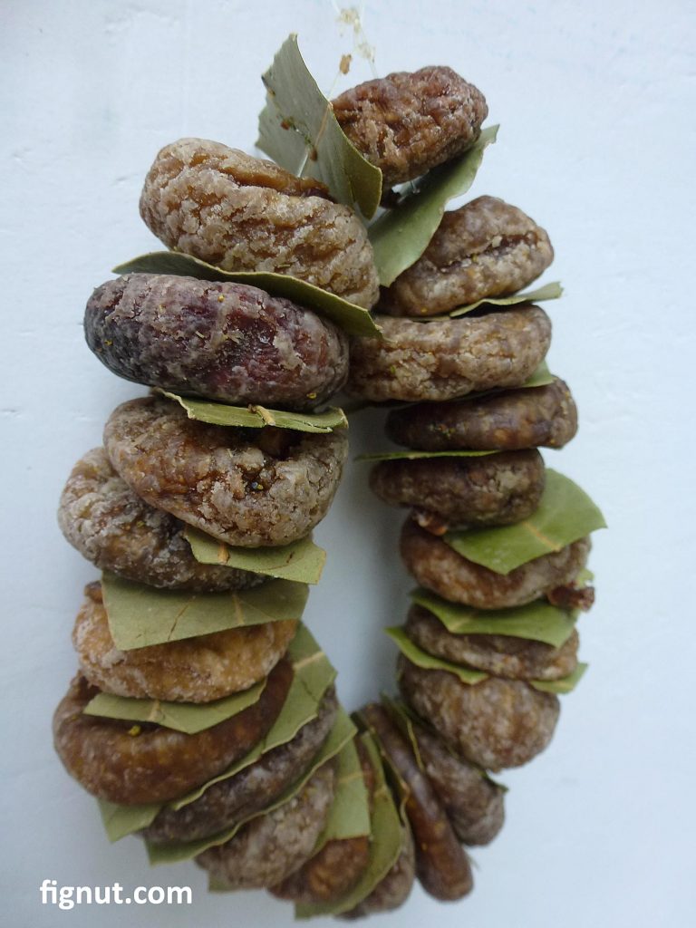 A small wreath (garland) of my dried figs